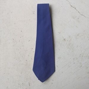 Vintage 50s/60s Superva Cravats solid navy blue wool men's tie